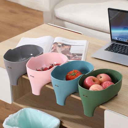 Elephant Sink Strainer Basket – Multipurpose Hanging Drain Rack for Fruits & Vegetables, Kitchen Washing & Storage Organizer Accessories