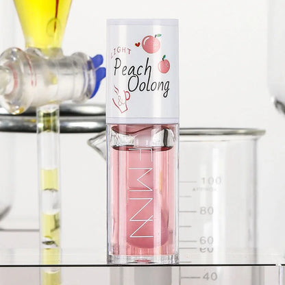 Peach Milk Honey Lip Oil – Moisturizing Lip Gloss, Fades Lip Lines with Big Brush Head