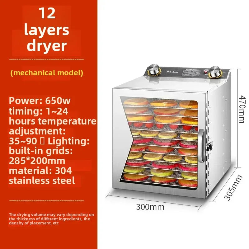 Beef Jerky & Fruit Dehydrator – Air Drying Machine for Snacks, Fruits, Vegetables & Pet Treats