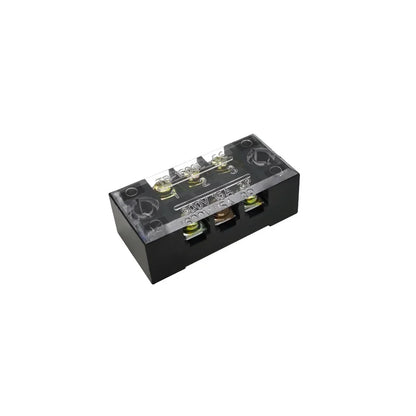 Dual Row Barrier Screw Terminal Block Strip — 600V 15A Wire Connector, 3-20 Position Options