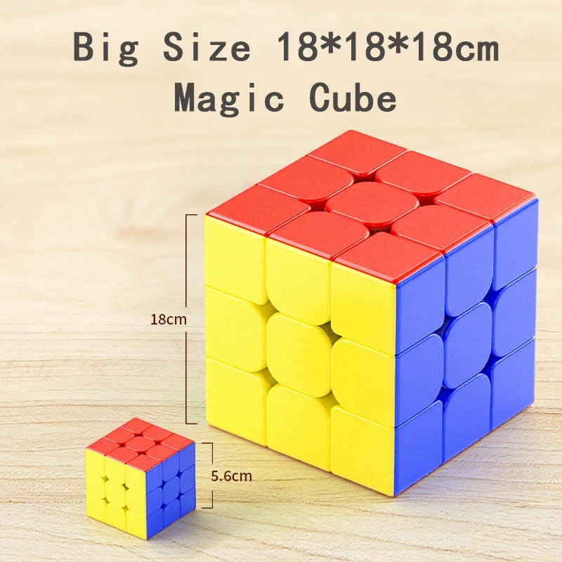 18x18x18cm Giant 3x3 Magic Cube - Large Professional Speed Cube Puzzle Toy for Kids