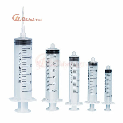 20pcs Luer Lock Plastic Syringes (1ML-100ML) - Nutrient Syringe Tools, Sampler & Measure Parts