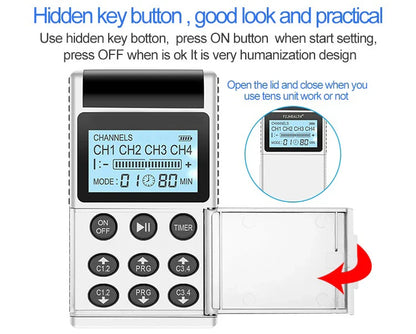 Electronic Pulse Massager | TENS & EMS Muscle Stimulator for Physiotherapy & Home Care