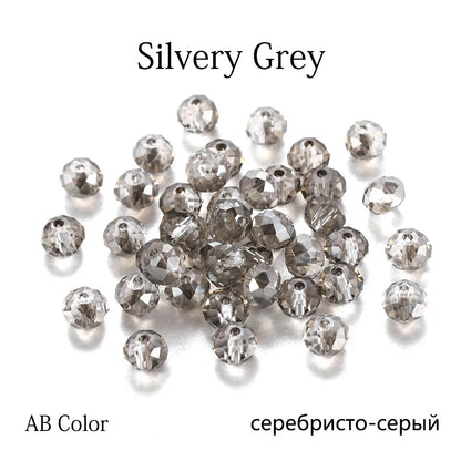 70–300pcs Czech Crystal Glass Beads Set (3–8mm) – Faceted Translucent Colorful Spacer Beads for DIY Jewelry, Bracelets & Craft Making