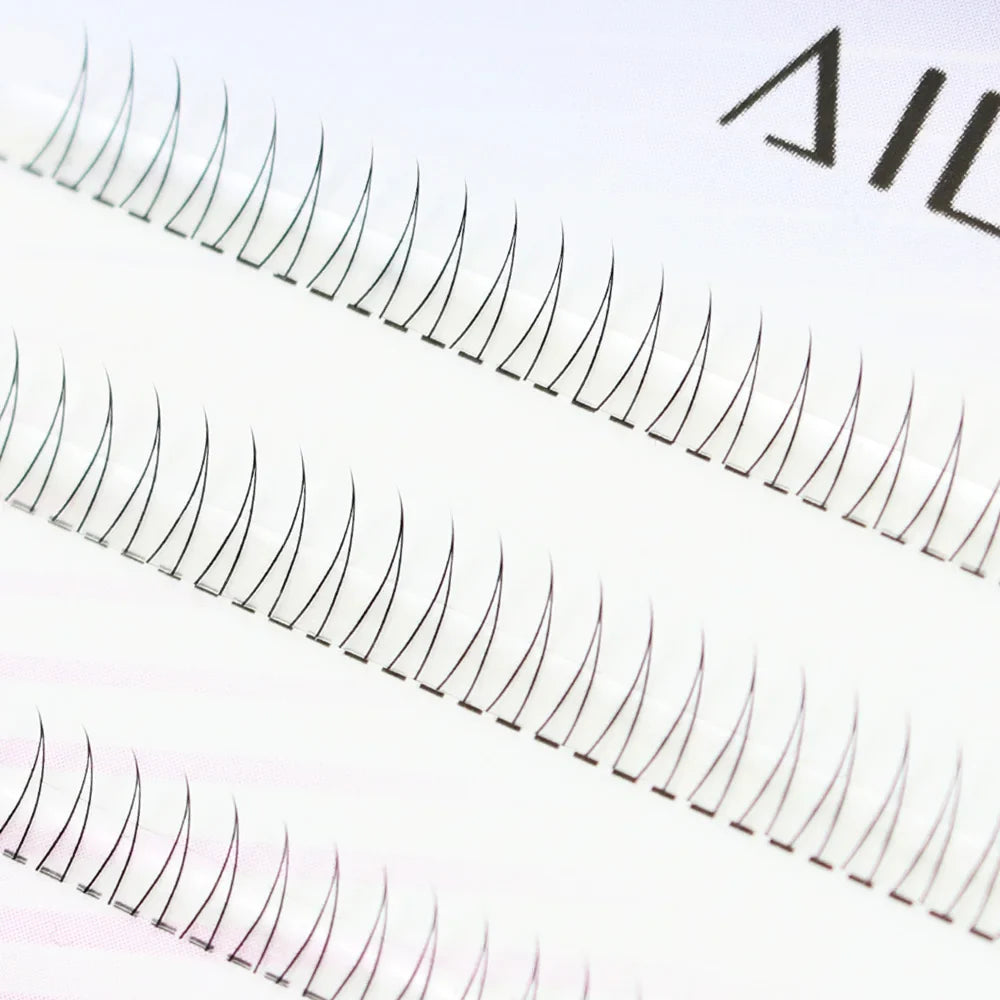 J Curl V-Shape Manga Under Eyelashes – Soft Black Bottom Lash Clusters for Natural Comic Eye Look