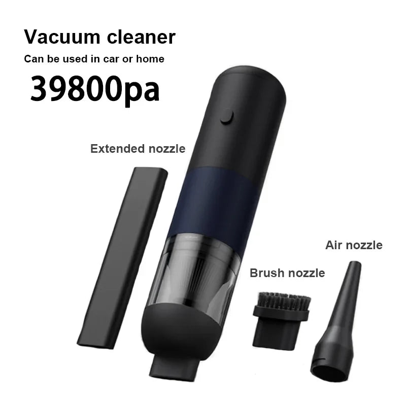 3-in-1 Wireless Car Vacuum Cleaner – Portable Mini Handheld Dust Catcher for Auto Interior Cleaning