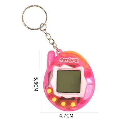 Transparent Electronic Tamagotchi – 168 Pets in One Virtual Cyber Digital Toy, Nostalgic Pixel Fun Play