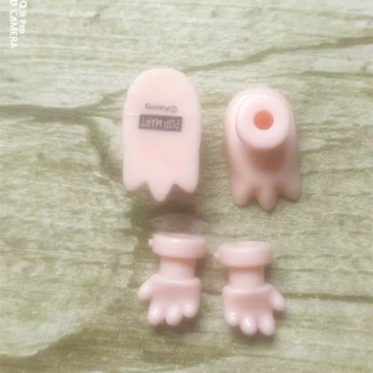 DIY Labubu Macaron Dolls Accessories – Vinyl Face & Hand Foot Blind Box with Switching Emotions