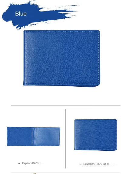 PU Leather Driver License Holder — Car Document Wallet for ID, Pass, Certificate, and Card Storage