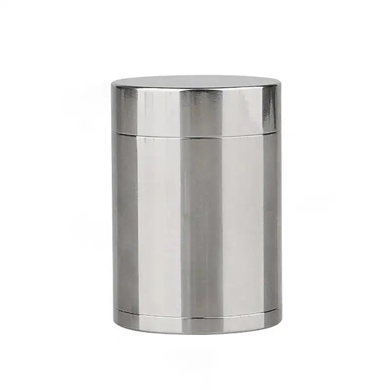 Titanium Alloy Double-Lid Airtight Jar — Waterproof Travel Storage Container for Tea, Capsules & Leaves