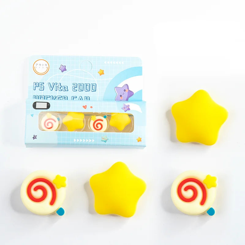4pcs Silicone Thumb Stick Grip Caps for PS Vita | Joystick Protector for PSV 1000/2000