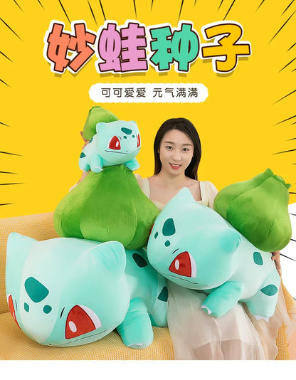 45cm Pokemon Bulbasaur Plush Toy – Soft Stuffed Anime Doll & Kawaii Throw Pillow, Birthday Gift for Boys & Girls