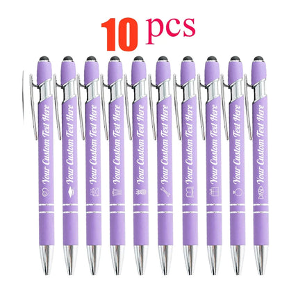 Customized Ballpoint Pen with Stylus - Personalized Metal Name & Logo Pen for Business, Graduation & Gifts