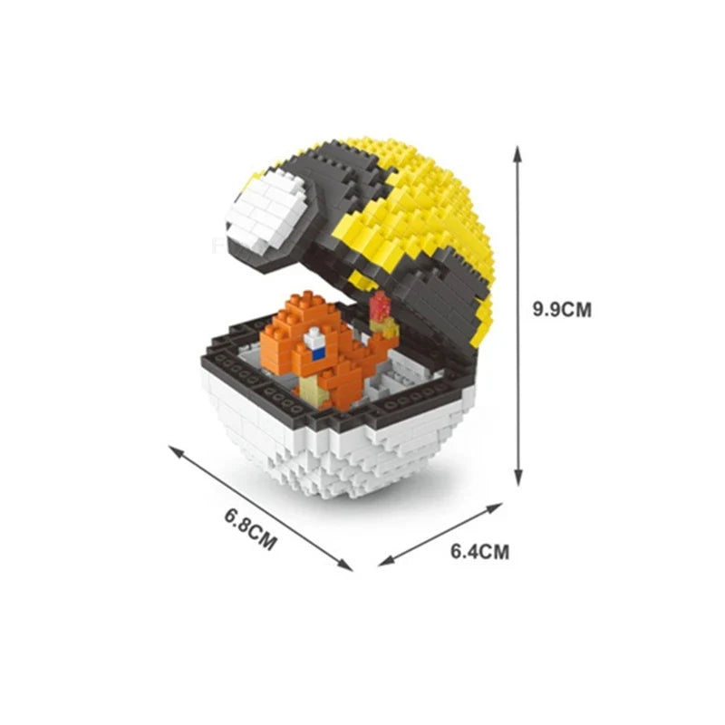 Pokemon Building Block Toy Set – Pikachu, Charizard, Blastoise, Bulbasaur & Gengar Anime Brick Figures for Kids Gift (75 Styles)