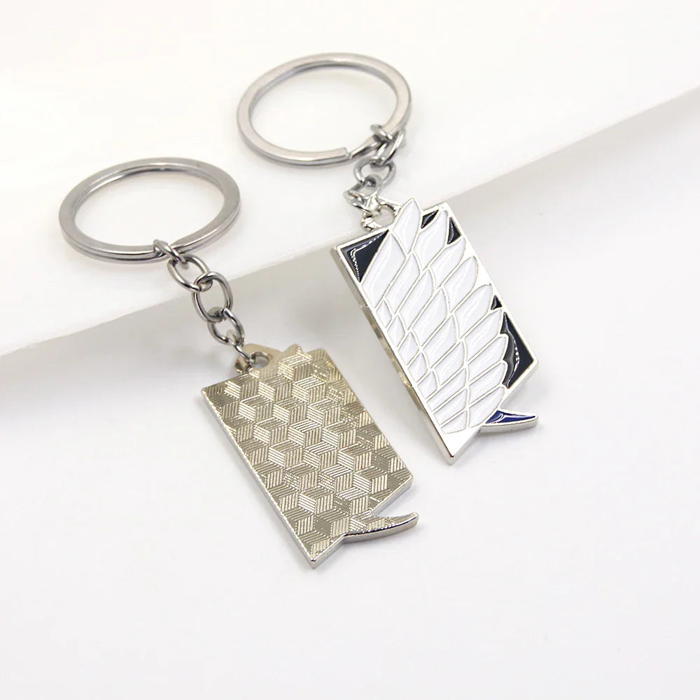 Anime Wings of Liberty Keychain – Scouting Legion Cosplay Pendant Keyring for Backpack Jewelry Gift for Women & Men
