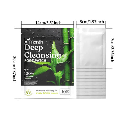 Natural Detox Foot Patches – 10-50PCS/Bag, Herbal Stress Relief, Deep Sleep, and Foot Care Detox Stickers