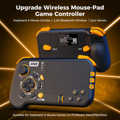 IINE Upgrade Wireless Mouse-Pad Controller – Keyboard and Mouse Combo with Touchpad