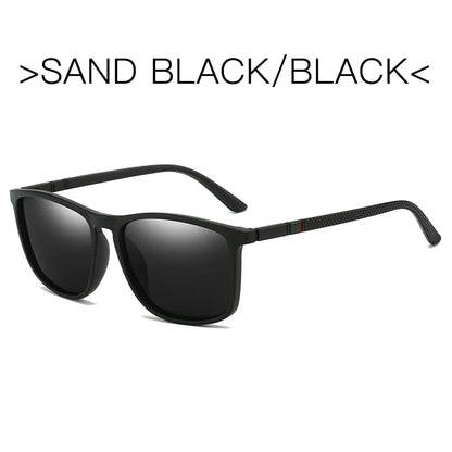 Polarized Sports Sunglasses for Men – Lightweight Comfortable Square UV400 Eyewear with Original Case