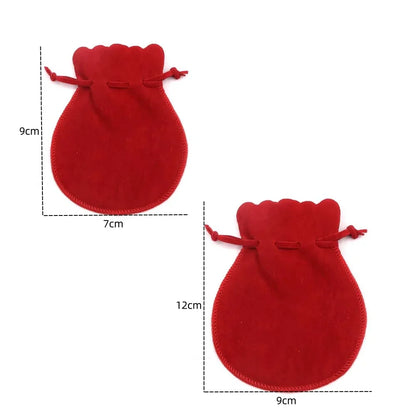 10PCS Small Velvet Jewelry Pouches – Drawstring Bags for Rings, Earrings, Candy, Gift Packaging, Display & Business Supplies