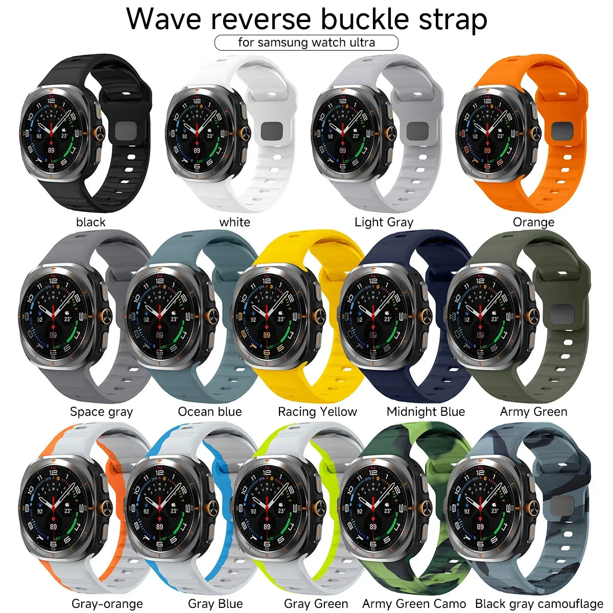 Silicone Sport Strap for Samsung Galaxy Watch 7 Ultra 47mm — Correa Band Accessory for Galaxy Watch Ultra