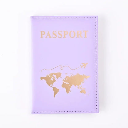 RFID Leather Passport Holder - Vintage Travel Wallet Case for Men & Women with ID and Card Storage