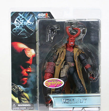 Mezco Studio Hellboy 7" Figure – Trenchcoat Variant PVC Collectible Toy Doll Gift