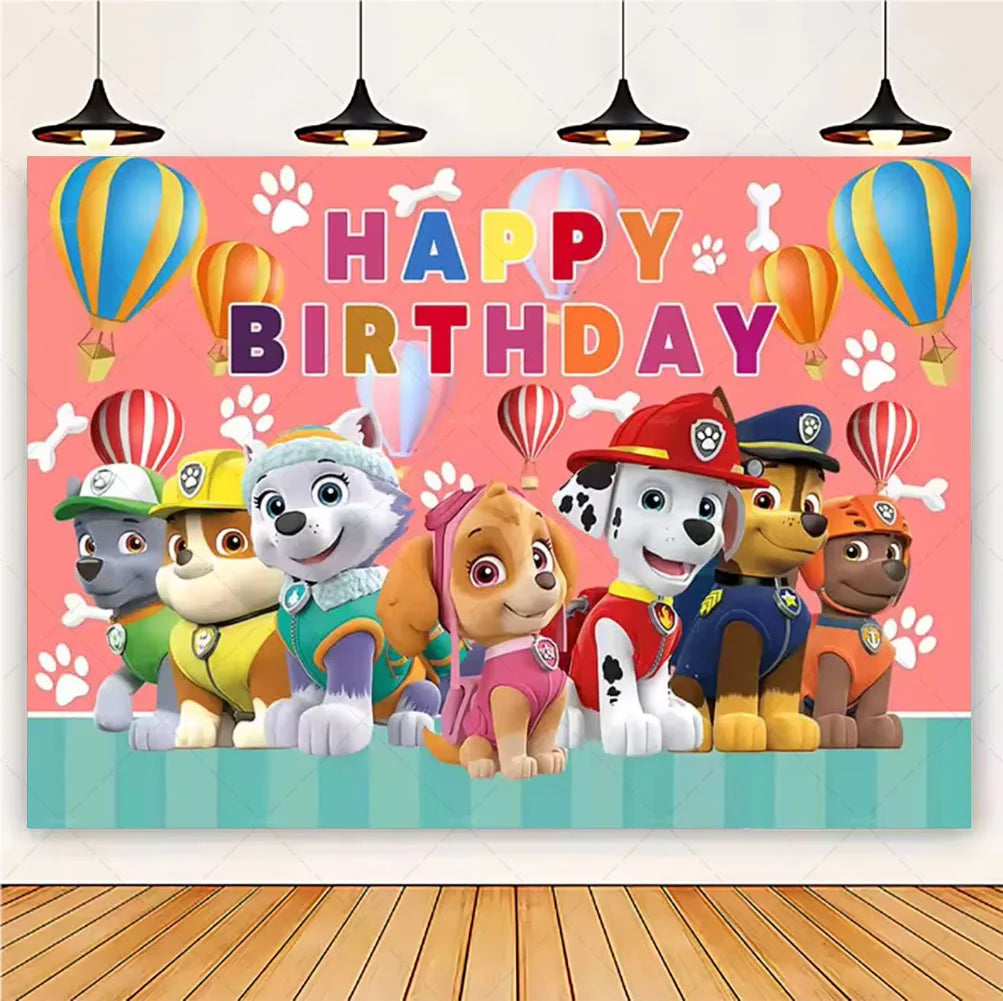 PAW Patrol Skye Pink Birthday Party Decorations Set – Foil Balloon Backdrop, Disposable Tableware & Baby Shower Supplies for Girls Kids Gifts