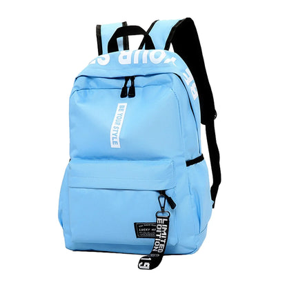 Lightweight Student Backpack – Custom Logo Casual Dual-Shoulder Bag with Arc Straps & Durable Oxford Fabric