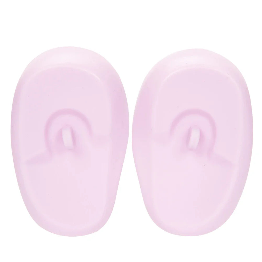 Silicone Ear Covers - Waterproof Hairdressing Ear Caps, Earmuffs for Shower, Salon, Bathing & Spa Use
