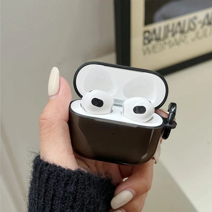 Fluorescent Candy Color Earphone Cover for Apple AirPods 1/2/3/4 & Pro 3 — Crystal Clear Soft TPU Transparent Protective Case