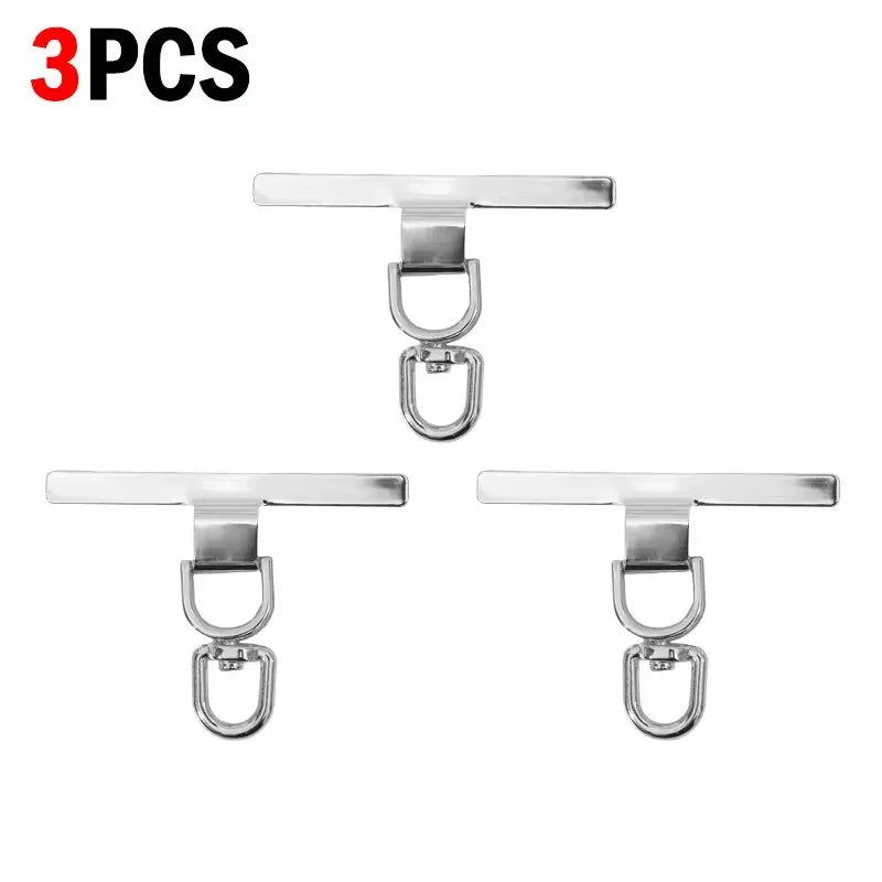 Upgraded 360° Rotatable Metal Phone Tether Tab Clip – Stainless Steel Cellphone Lanyard Patch Safety Connector (1–4 Pcs)