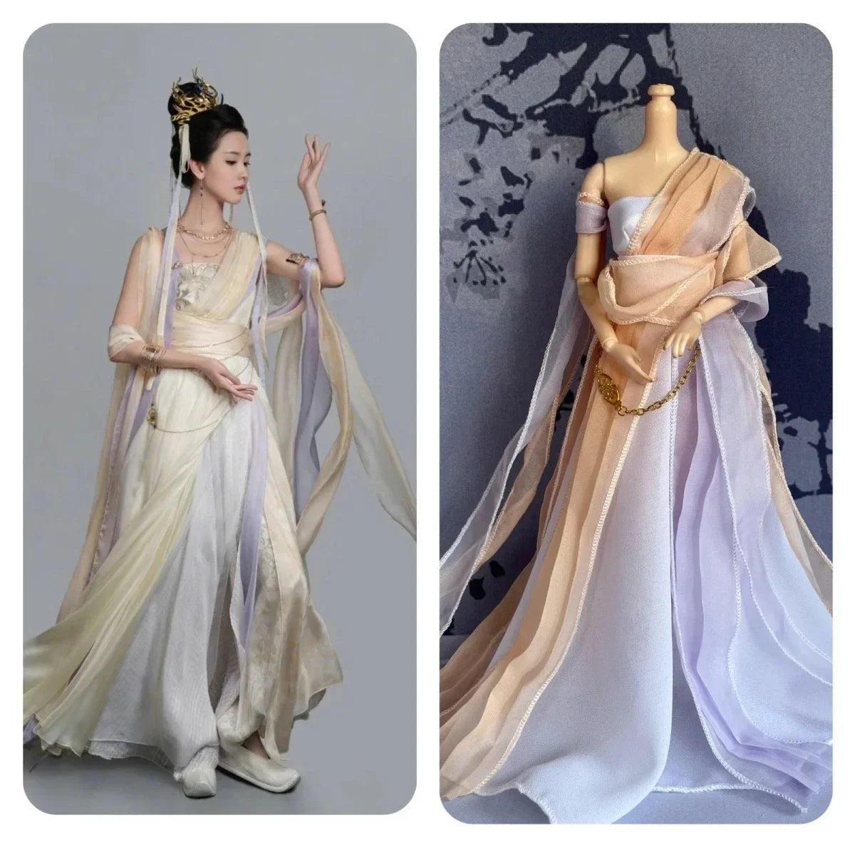 30cm 1/6 Scale Hanfu Doll – TV Drama Female Lead Figure with Costume Set for 12-Inch Bodies
