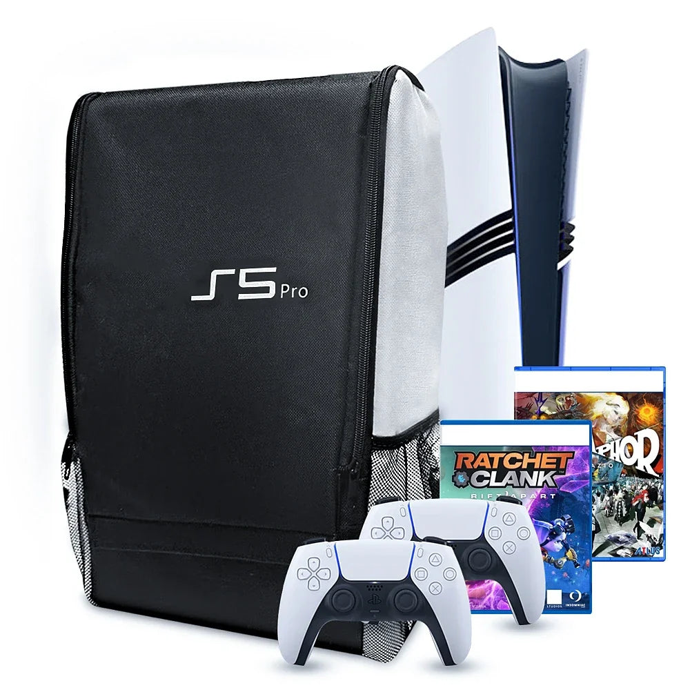 Carrying Case for PS5 Pro Gaming Console – Portable Storage Bag, Backpack & Organizer for Travel & Accessories