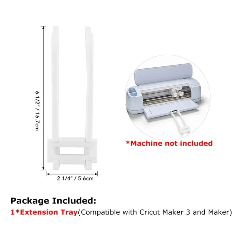 Cricut Extension Tray — Compatible with Maker 3, Maker, Explore Air 2 & Explore 3, Prevents Cutting Mat from Bending or Falling