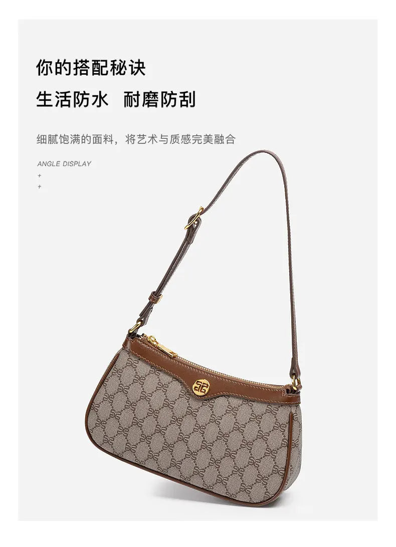 Designer Luxury Women’s Underarm Tote Bag – Fashionable Single-Shoulder Crossbody Bag for Commuting