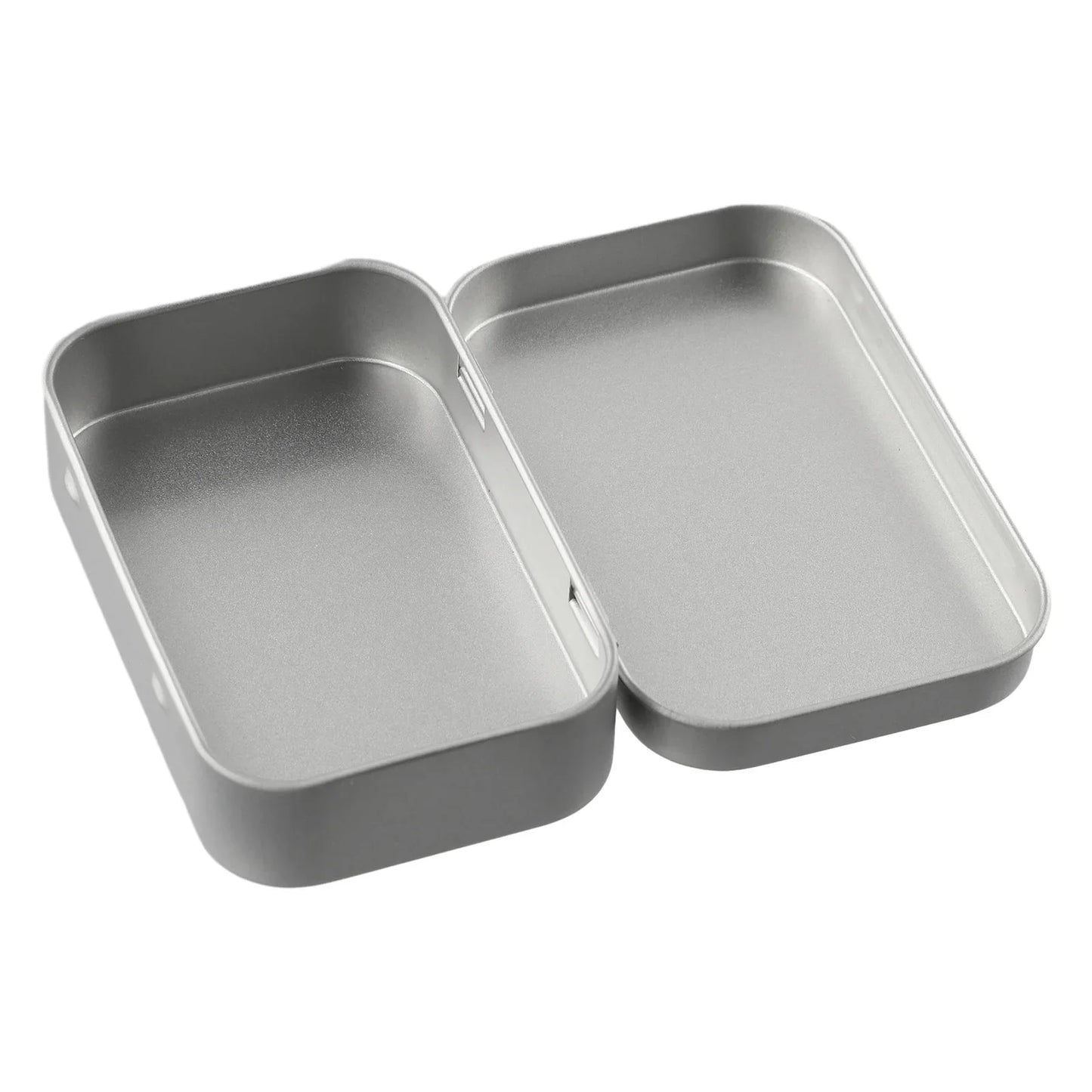6PCS Mini Metal Storage Boxes — Tin-Plated Slide Cover for Jewelry, Pills, Cosmetics, and Portable Organizer