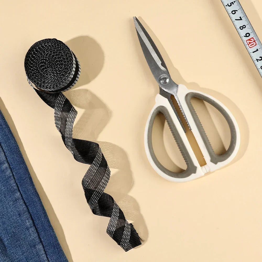 5M Self-Adhesive Trouser Leg Sticker - Pants Opening Shortening Tape for DIY Sewing Fabric and Suit Trouser Edge Paste