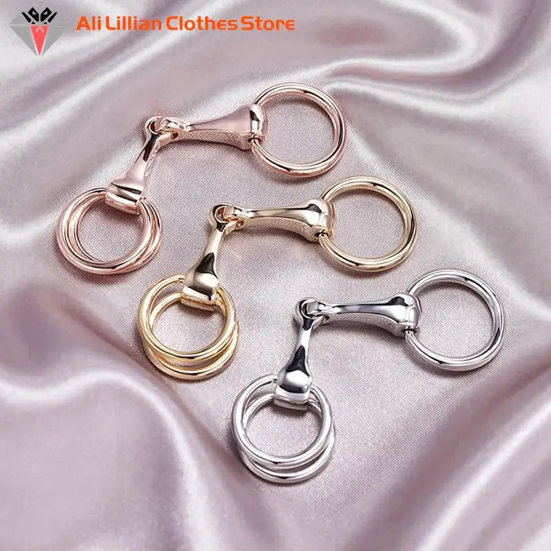 Crystal Silk Scarf Buckle Brooch - Women's Shawl Ring Clip Fastener for Scarves, Wedding Fashion Jewelry, Classic Gift Idea