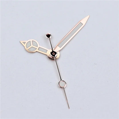 High-Quality Watch Hands – Polished Silver 12.5×12×8mm, C3 & BGW9 Green/Blue Luminous for NH35, NH36, NH34 Movements