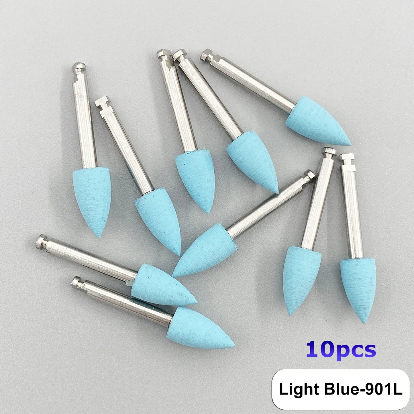 WELLCK Dental Silicone Grinding Heads – 12/10pcs Teeth Polisher for Low-Speed Dental Tools & Lab Use