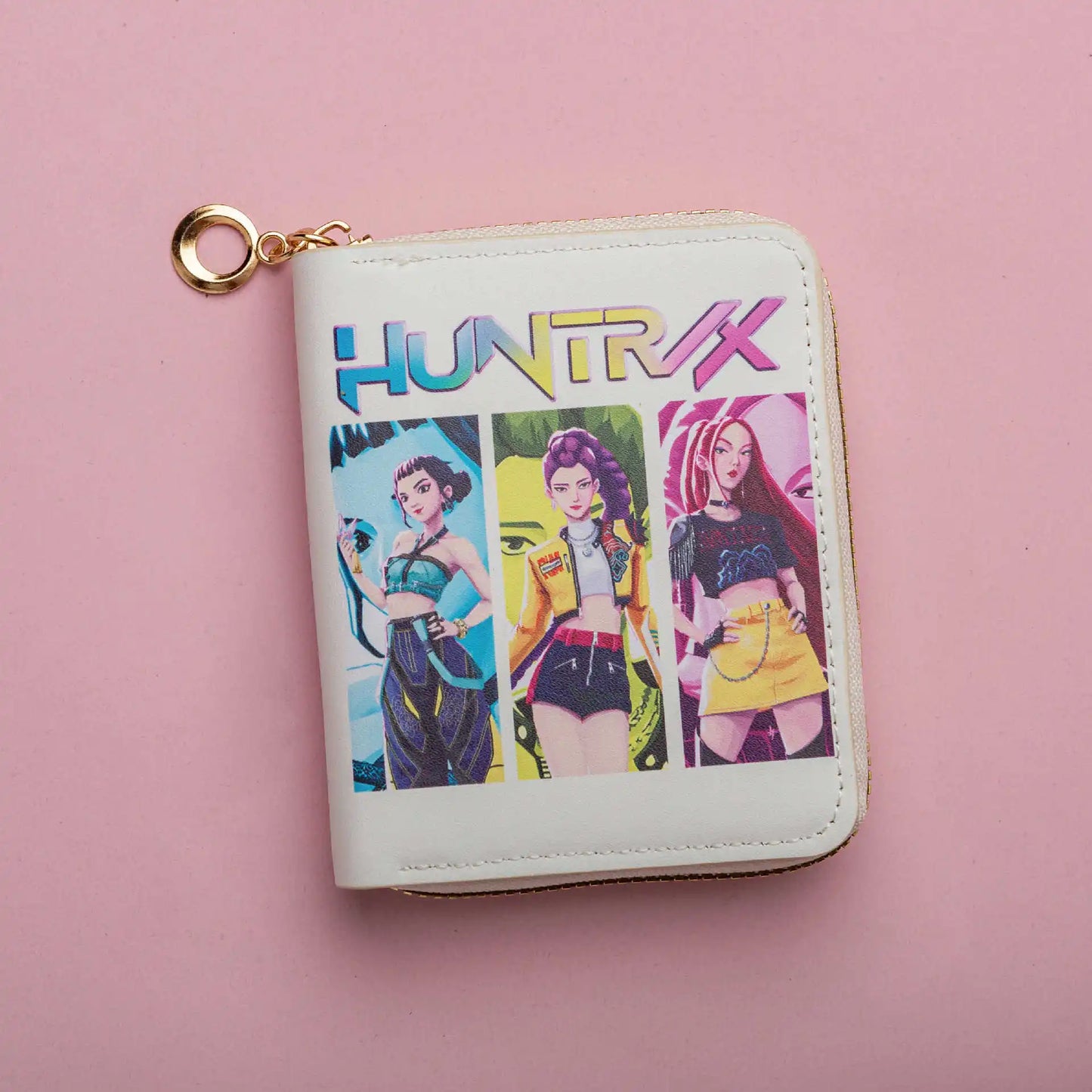 KPop Demon Hunters PU Women’s Wallet — Cartoon Coin & Card Holder, Portable Cute Rumi, Mira, Zoey Fan Gift Toy for Christmas