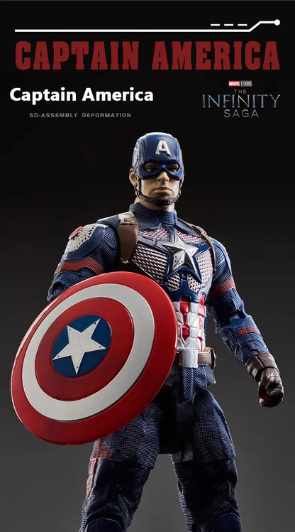 Marvel Iron Man Head Shaped Action Figure – Deformable Toy with Spider-Man Joints, Mobile Model Doll for Kids’ Educational Play