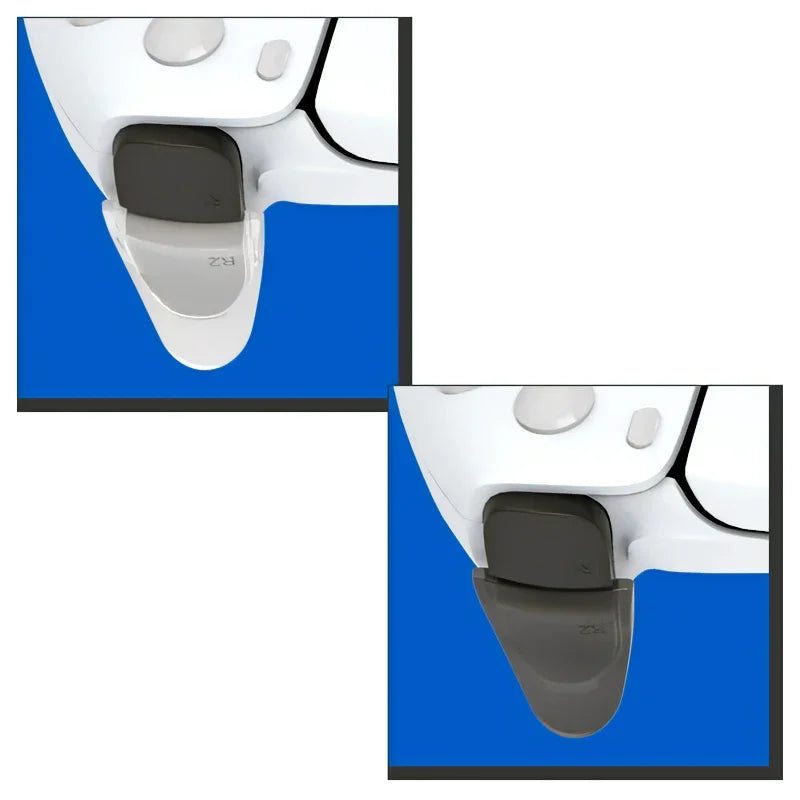 Data Frog PS5 Extended Trigger Buttons - L2/R2 Trigger Extenders and D-pad Key Cap for PlayStation 5 Gamepad