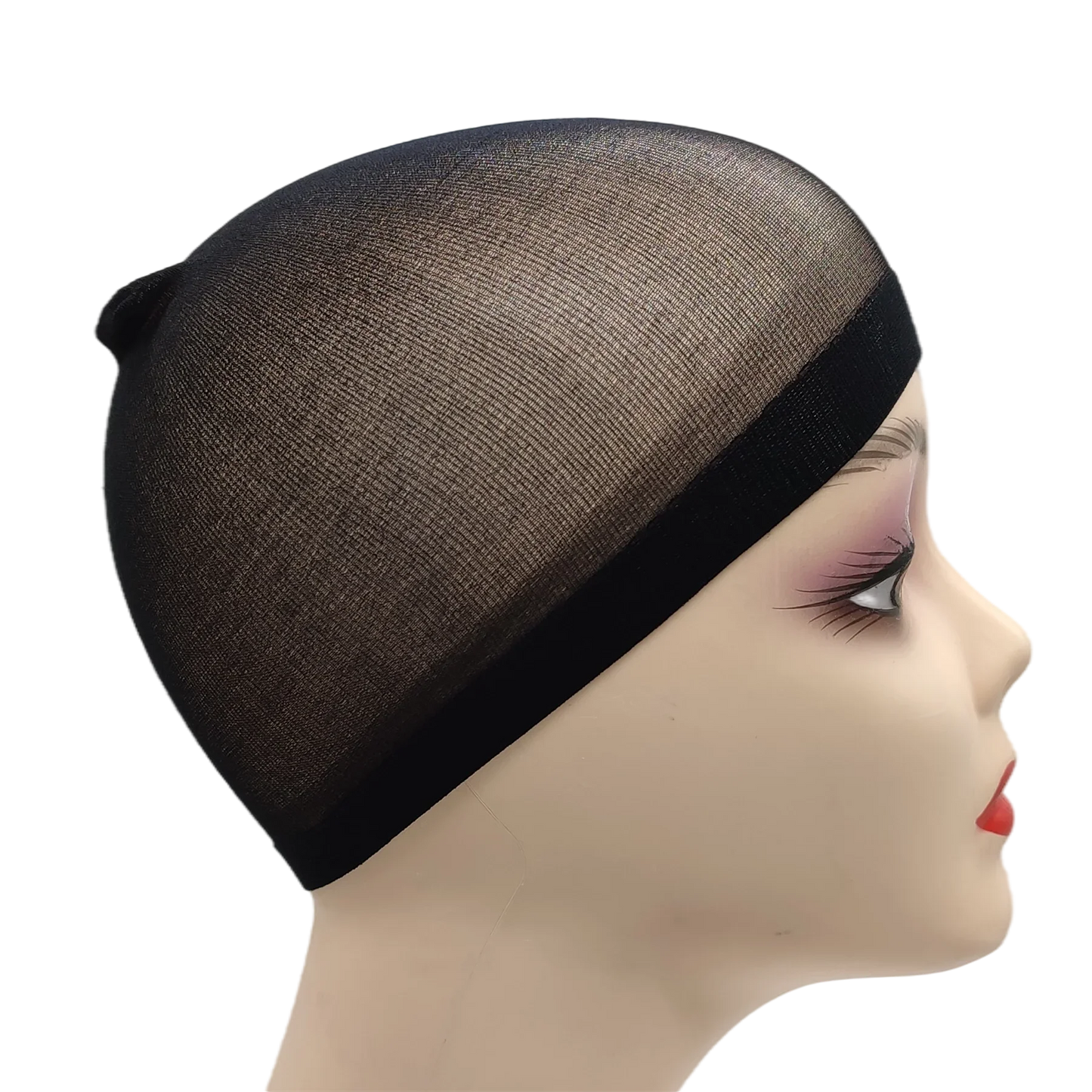 Ventilated Nylon Mesh Wig Cap – Stretchy, Breathable, Extra Thin Stocking Hairnets for Wigs, Available in 1/6/12 Bags