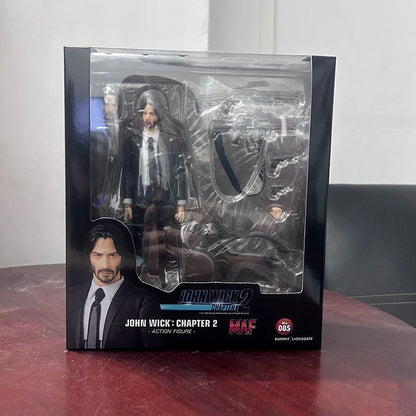 John Wick Mafex 085 Action Figure – Joint Movable Model Toy, Collectible Doll, Bookshelf Ornament & Christmas Present
