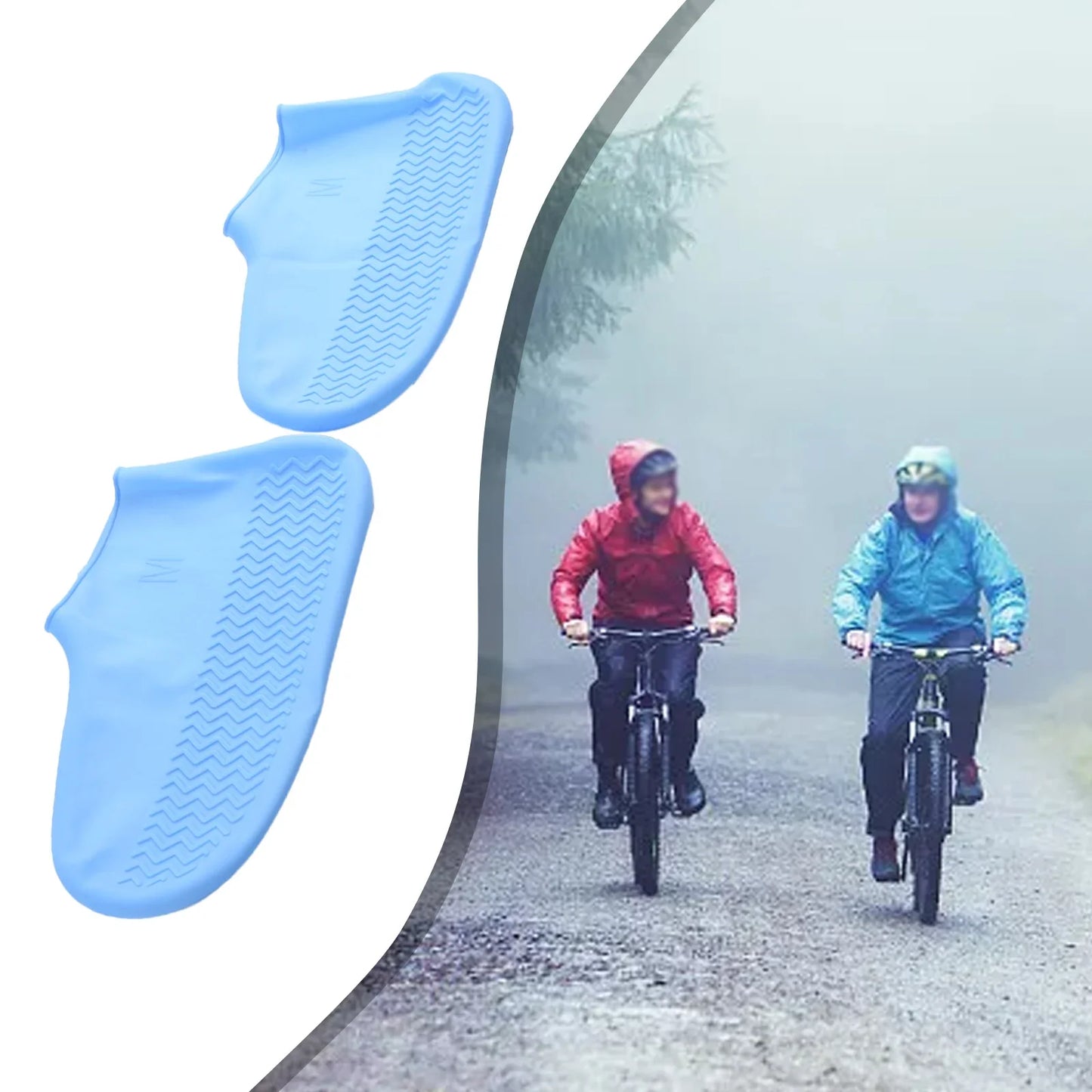 Waterproof Silicone Shoe Covers – Non Slip Reusable Overshoes for Rainy Days, Boot Protectors in S/M/L