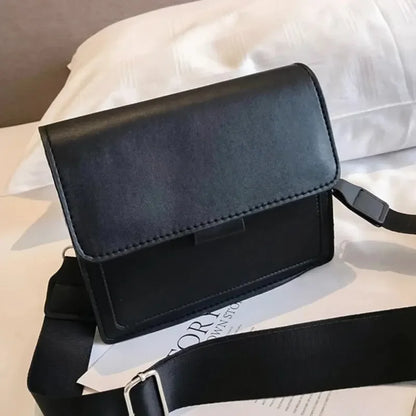 Classic PU Leather Crossbody Bag for Women – Fashion Shoulder Messenger, Travel Handle Flap Handbag