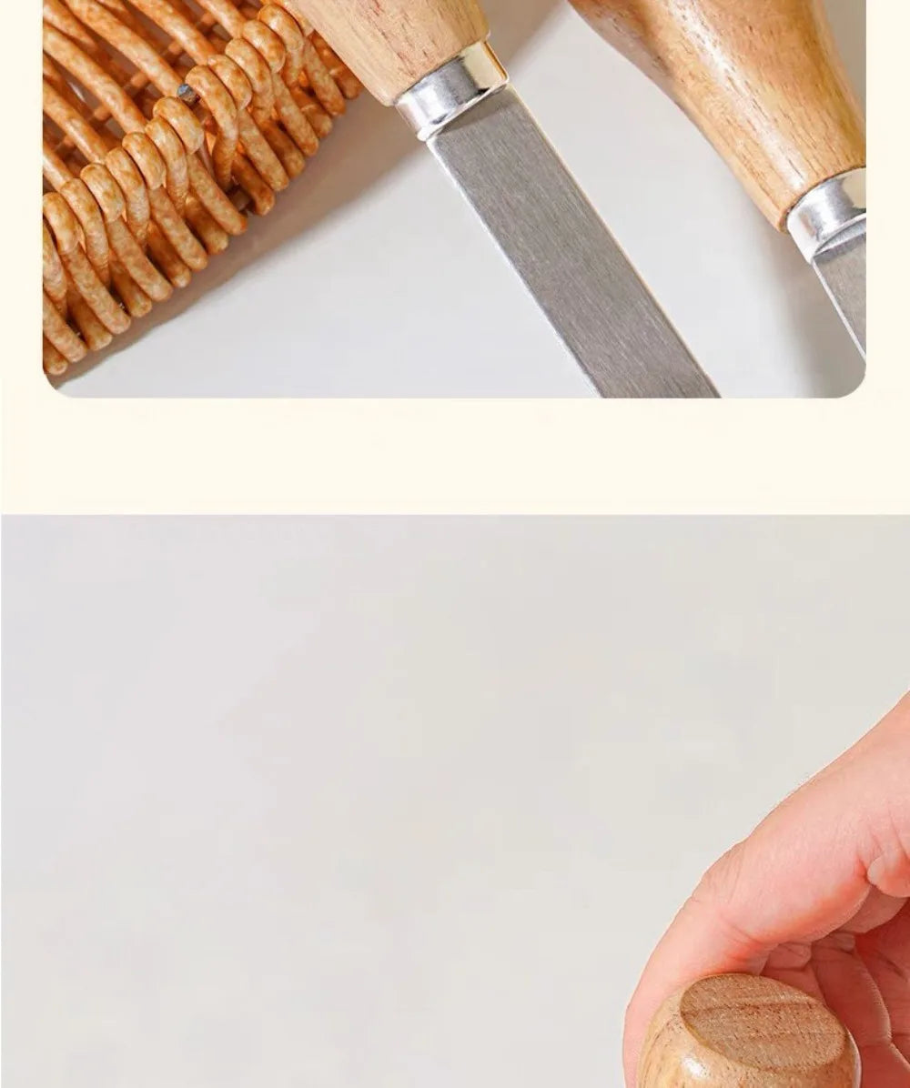 Manual Potato Masher — Stainless Steel Fruit & Vegetable Crusher, Food Mashing Tool for Kids, Kitchen Gadget