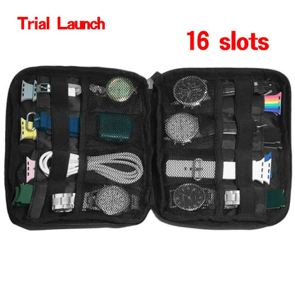 Waterproof Portable Watch Storage Box - Organizer for Men & Women, Smartwatch & Apple Watch Strap Holder