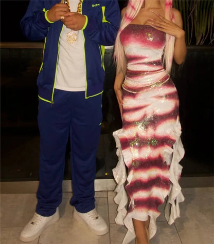 Shark Tale Costume for Adults - Oscar & Lola Couple Halloween Fish Cosplay Outfit